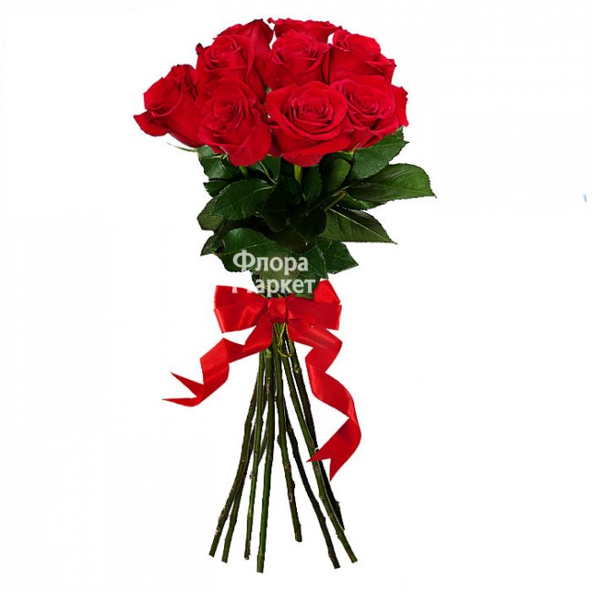 Долгожданная встреча 9 роз в Петрозаводске от магазина цветов «Флора Маркет»