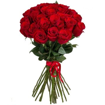 Алый закат - 25 роз