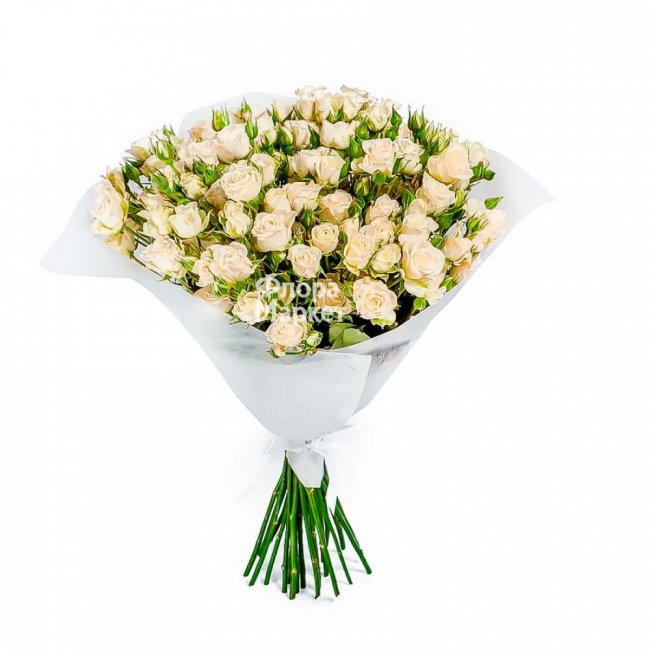 Эмилия - 25 кустовых роз в Петрозаводске от магазина цветов «Флора Маркет»