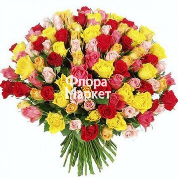 101 роза для отличного дня! от интернет-магазина «Флора Маркет» в Петрозаводске