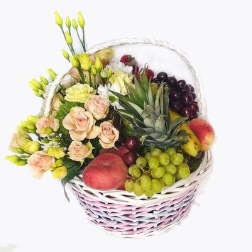 Микс фрукты с розами