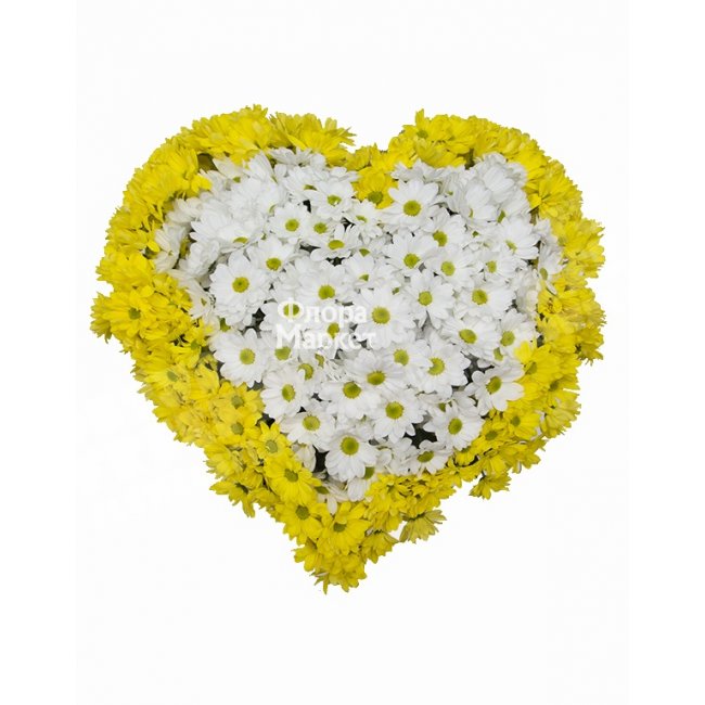 Солнечное сердце в Петрозаводске от магазина цветов «Флора Маркет»