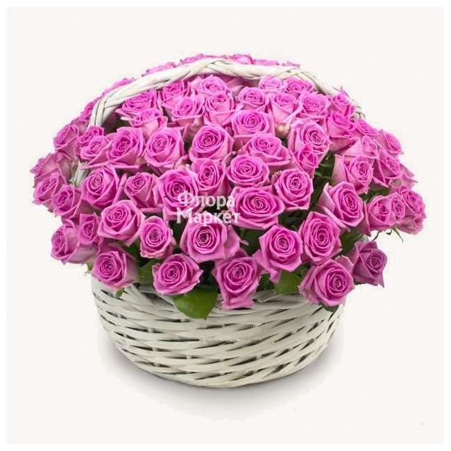Волна роз в Петрозаводске от магазина цветов «Флора Маркет»