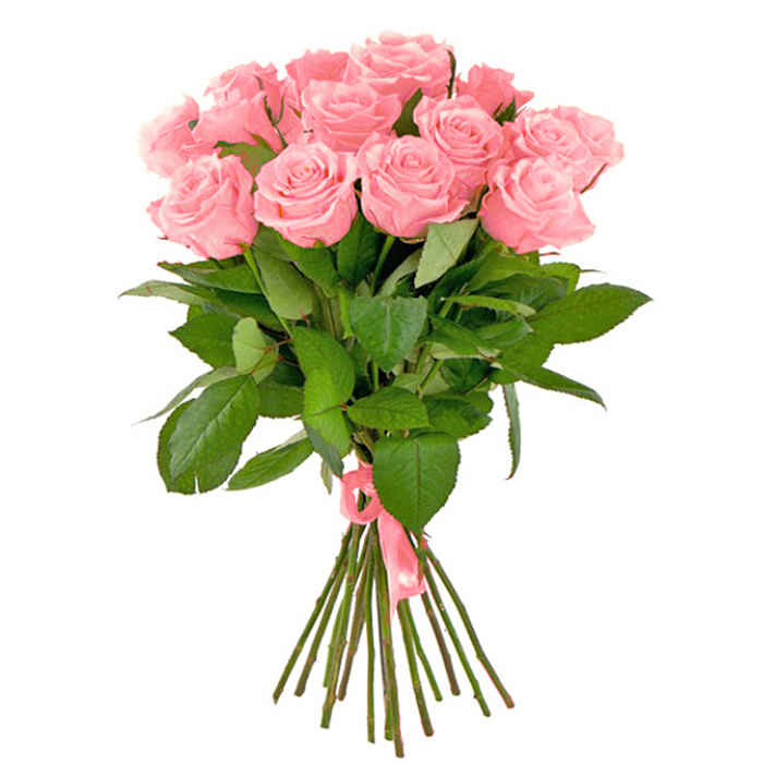 15 розовых роз от интернет-магазина «Флора Маркет» в Петрозаводске