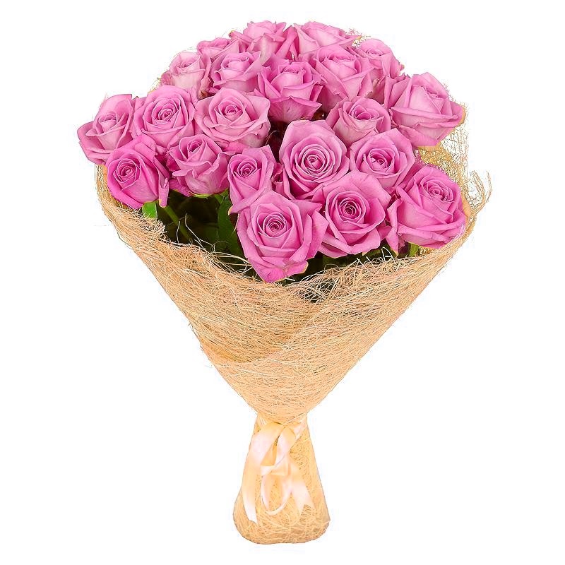 21 розовая роза от интернет-магазина «Флора Маркет» в Петрозаводске