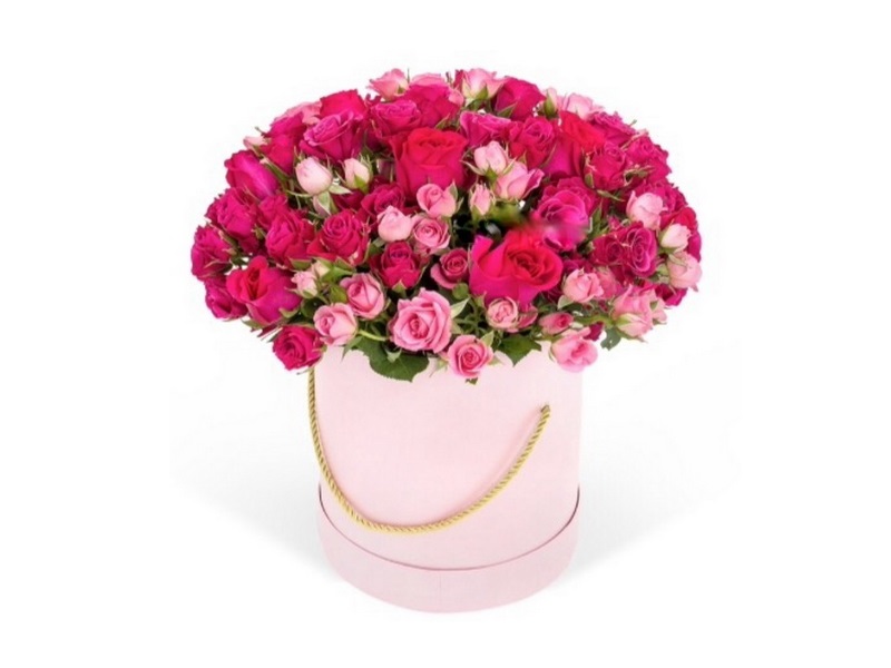 51 кустовая в коробке от интернет-магазина «Флора Маркет» в Петрозаводске