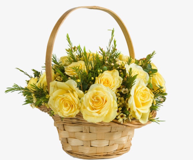 Солнечная поляна 15 роз в корзинке от интернет-магазина «Флора Маркет» в Петрозаводске